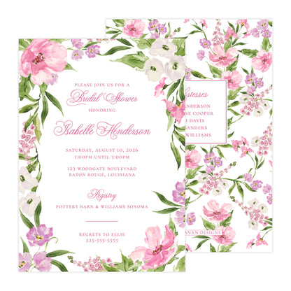 PETALS AND PARTERRE  | BRIDAL SHOWER INVITATIONS (Copy)