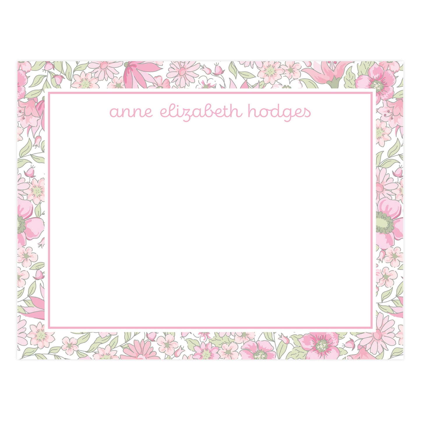 PINK FLORAL | NOTE CARDS