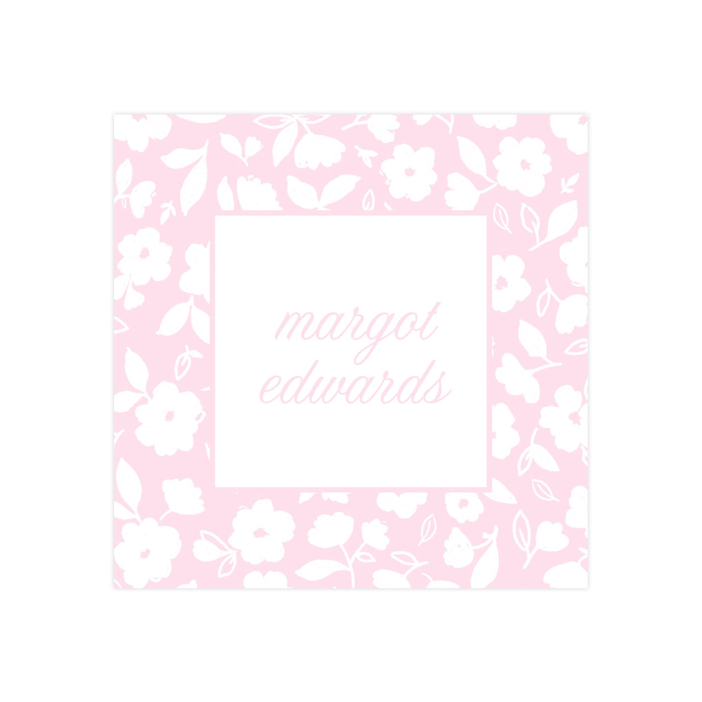 PINK FLORAL PATTERN | GIFT TAG