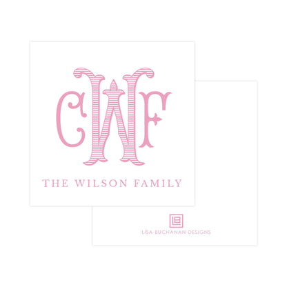 ROMANESQUE MONOGRAM | GIFT TAGS OR STICKERS