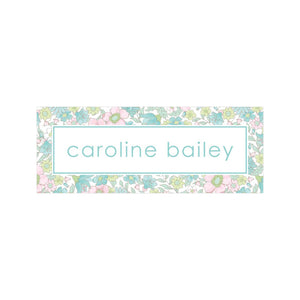 TURQUOISE FLOWERS | LABELS & STICKERS