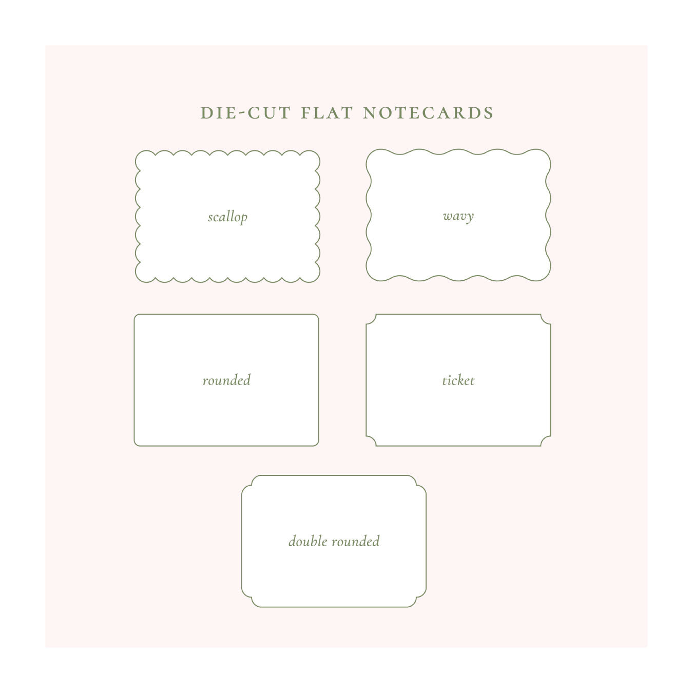 CUSTOM A2 (4.25" X 5.5") DIE-CUT NOTE CARDS