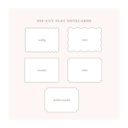 CUSTOM A2 (4.25" X 5.5") DIE-CUT NOTE CARDS