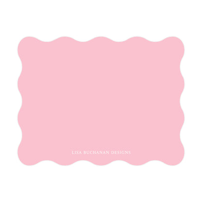 PINK WAVY MONOGRAM | NOTE CARDS