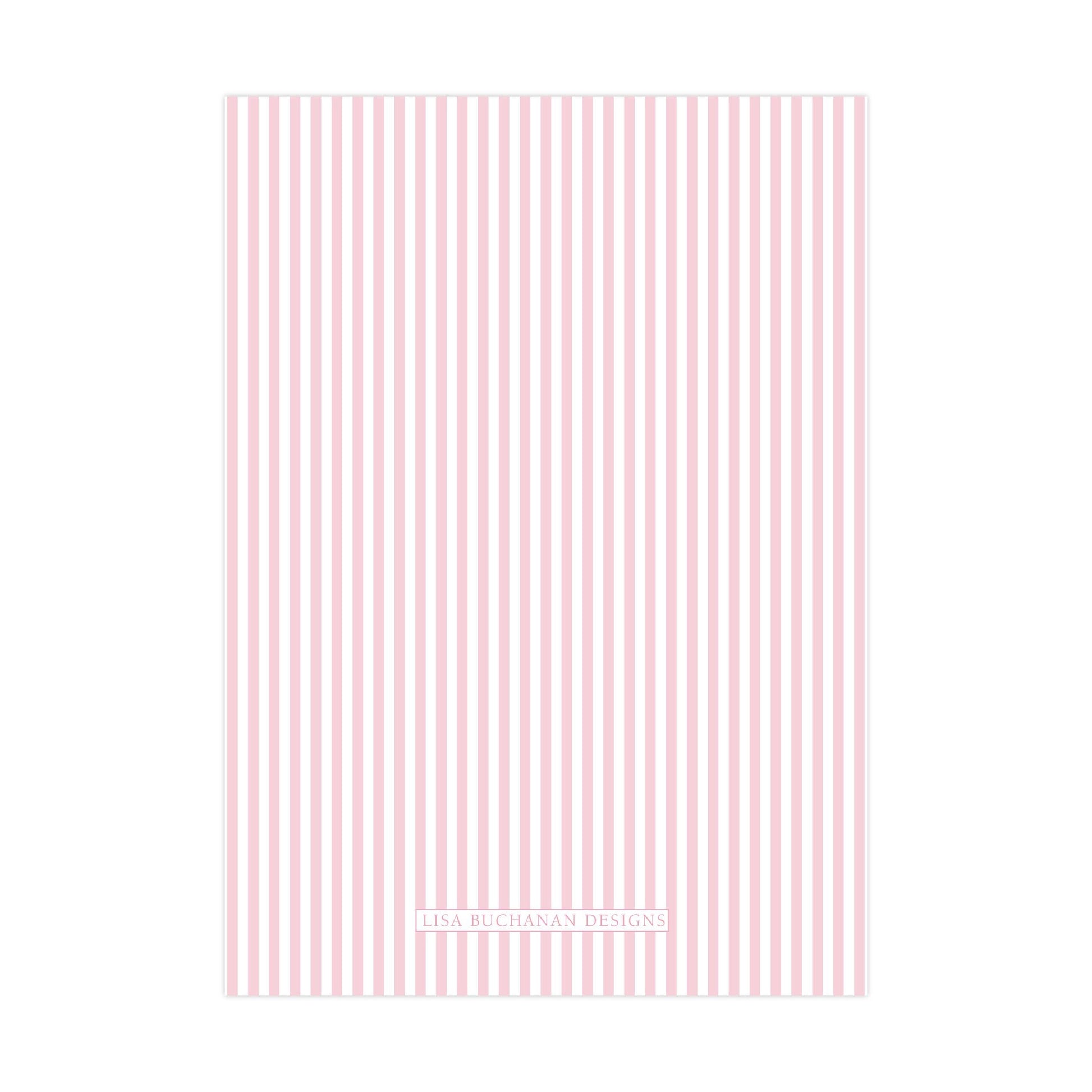a repeating pattern of pink and white vertical stripes.