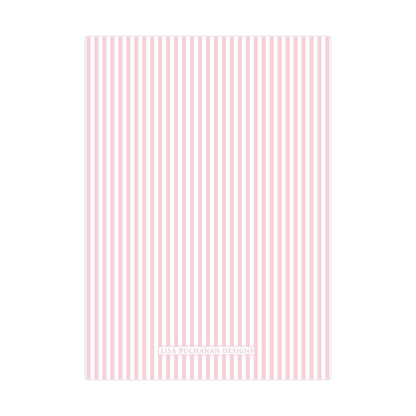 a repeating pattern of pink and white vertical stripes.