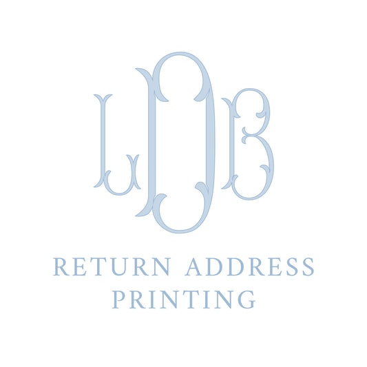 ADD-ON: RETURN ADDRESS PRINTING