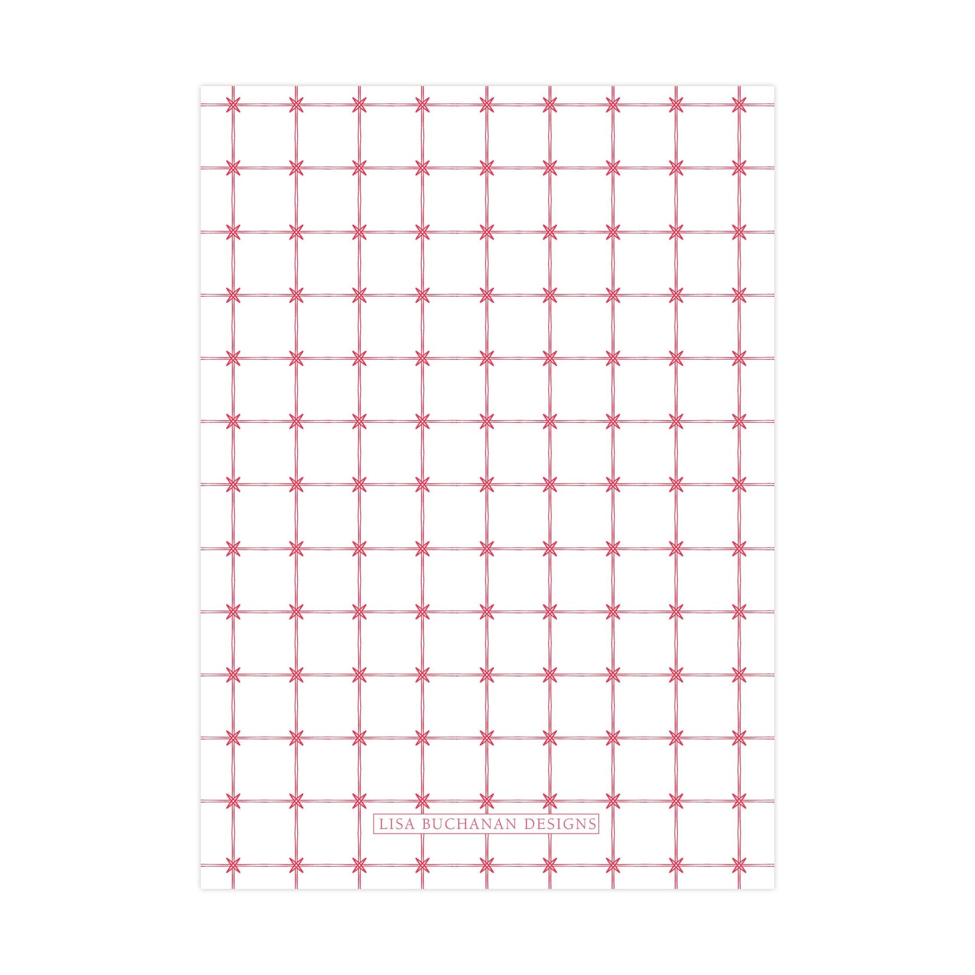 a repeating pattern of red stars on a white background.