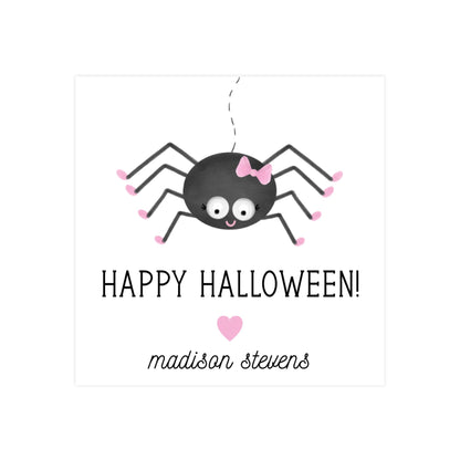 GIRLY SPIDER | GIFT TAGS & STICKERS
