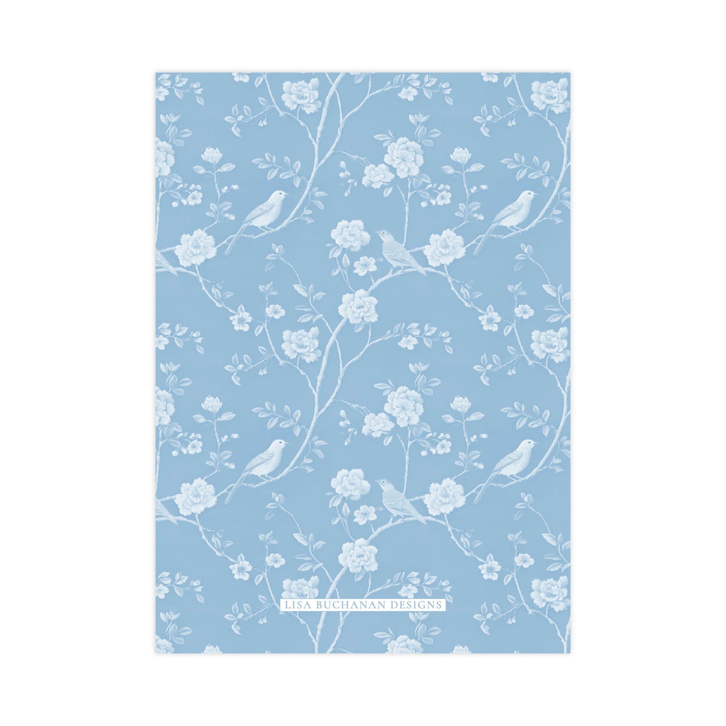 CHINOISERIE BIRDS II (BLUE) | BRIDAL SHOWER INVITATIONS (Copy)