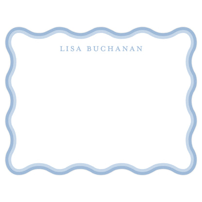 DOUBLE WAVY BORDER | NOTE CARDS