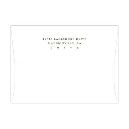 CHINOISERIE BIRDS II (GREEN) | BRIDAL SHOWER INVITATIONS