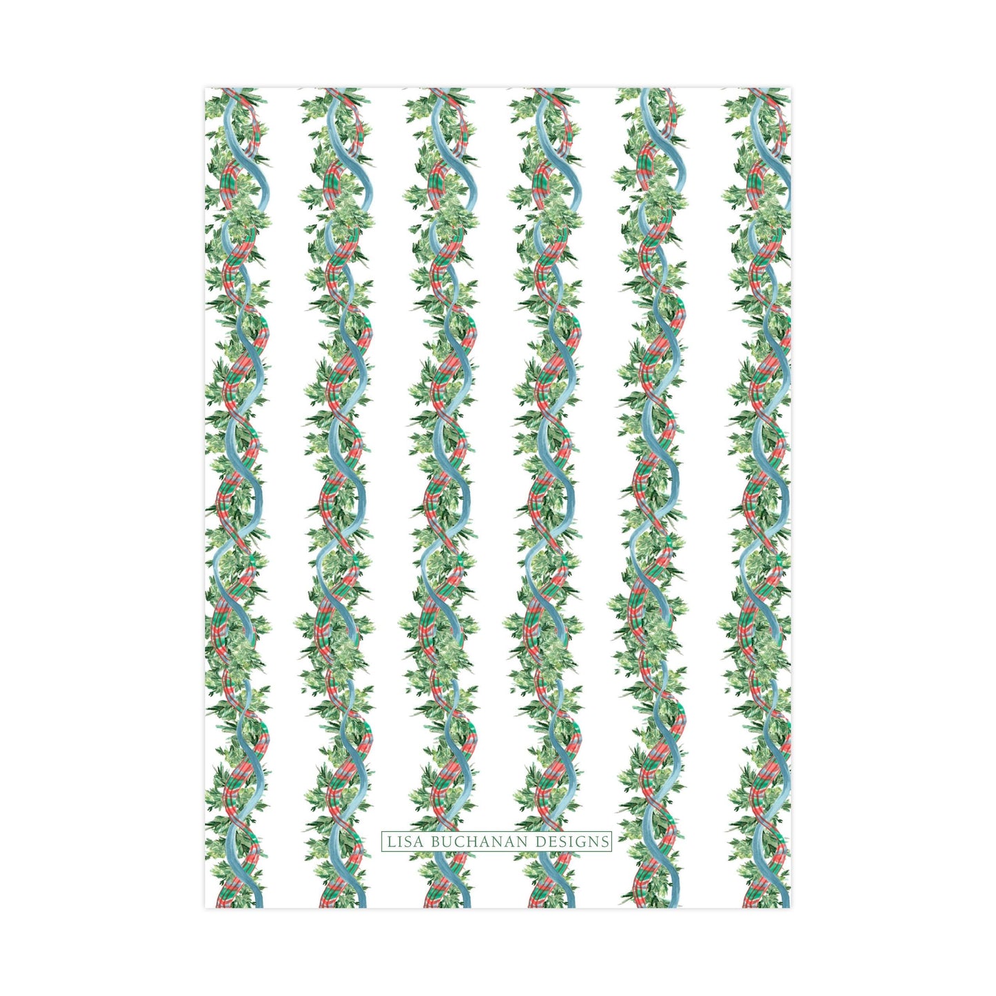 a repeating pattern of green and red vines or vines with leaves, creating a visually appealing and decorative design.