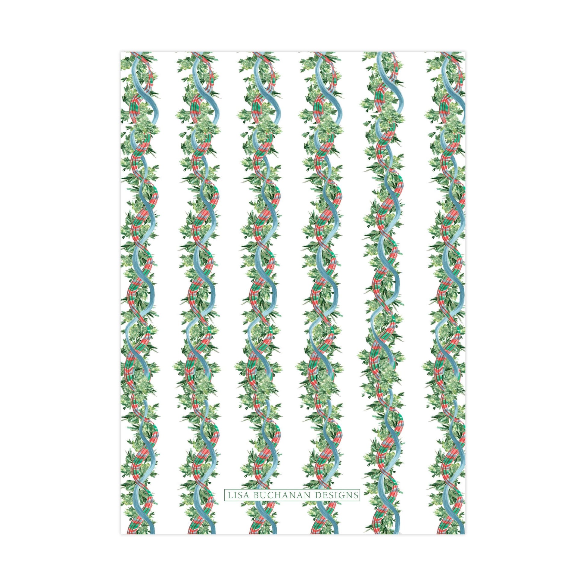 a repeating pattern of green and red vines or vines with leaves, creating a visually appealing and decorative design.