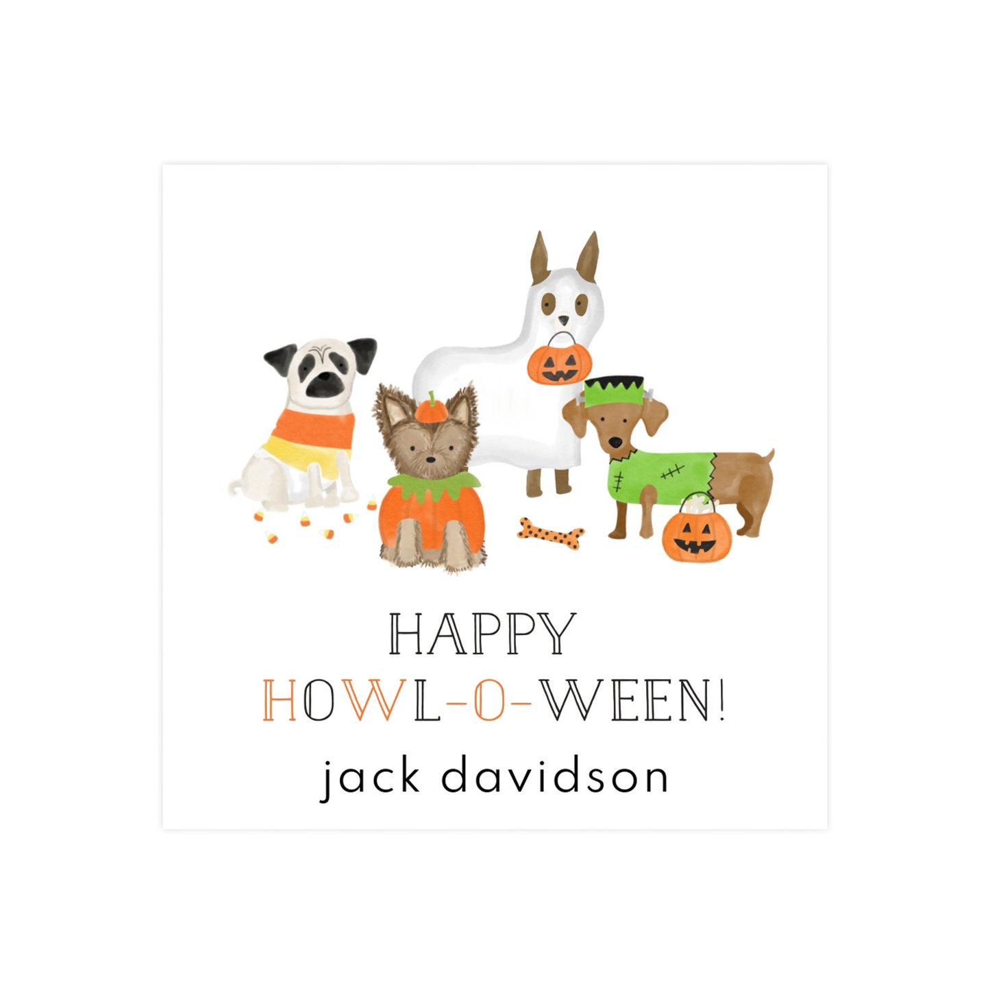 HALLOWEEN PUPS | GIFT TAGS & STICKERS