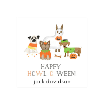 HALLOWEEN PUPS | GIFT TAGS & STICKERS