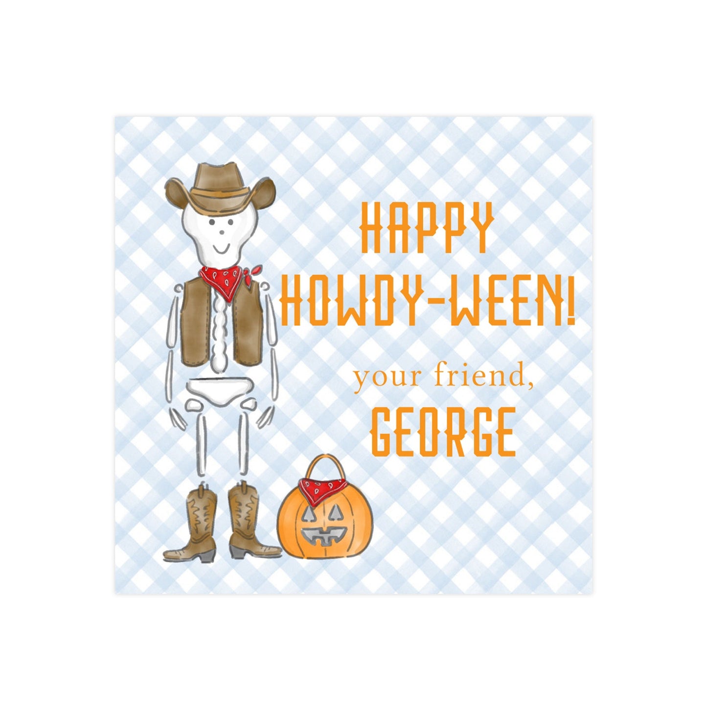 HAPPY HOWDY-WEEN (BOY) | GIFT TAGS & STICKERS