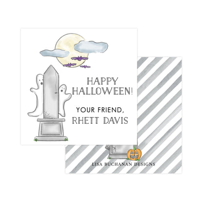 CEMETERY SKELETON (II) | GIFT TAGS & STICKERS