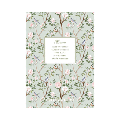 CHINOISERIE BIRDS (GREEN) | BRIDAL SHOWER INVITATIONS