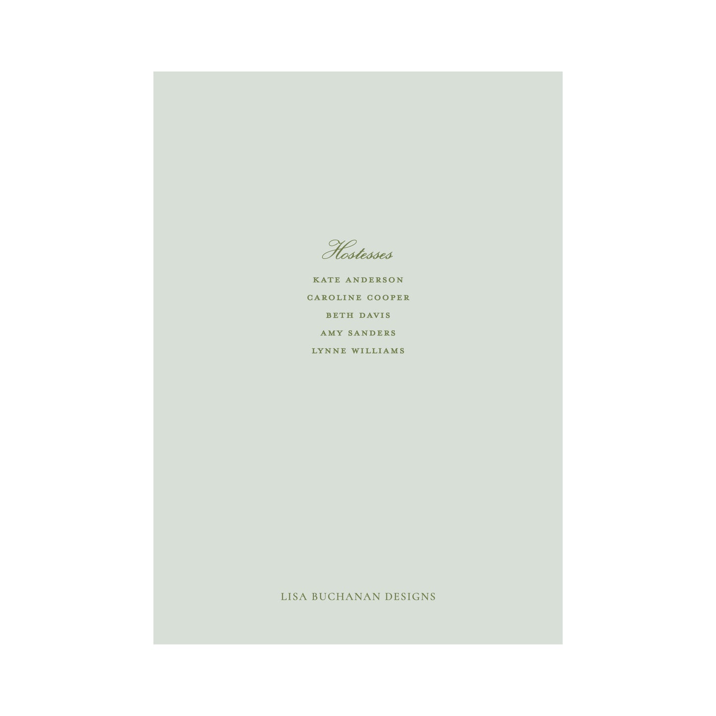 CHINOISERIE BIRDS (GREEN) | BRIDAL SHOWER INVITATIONS