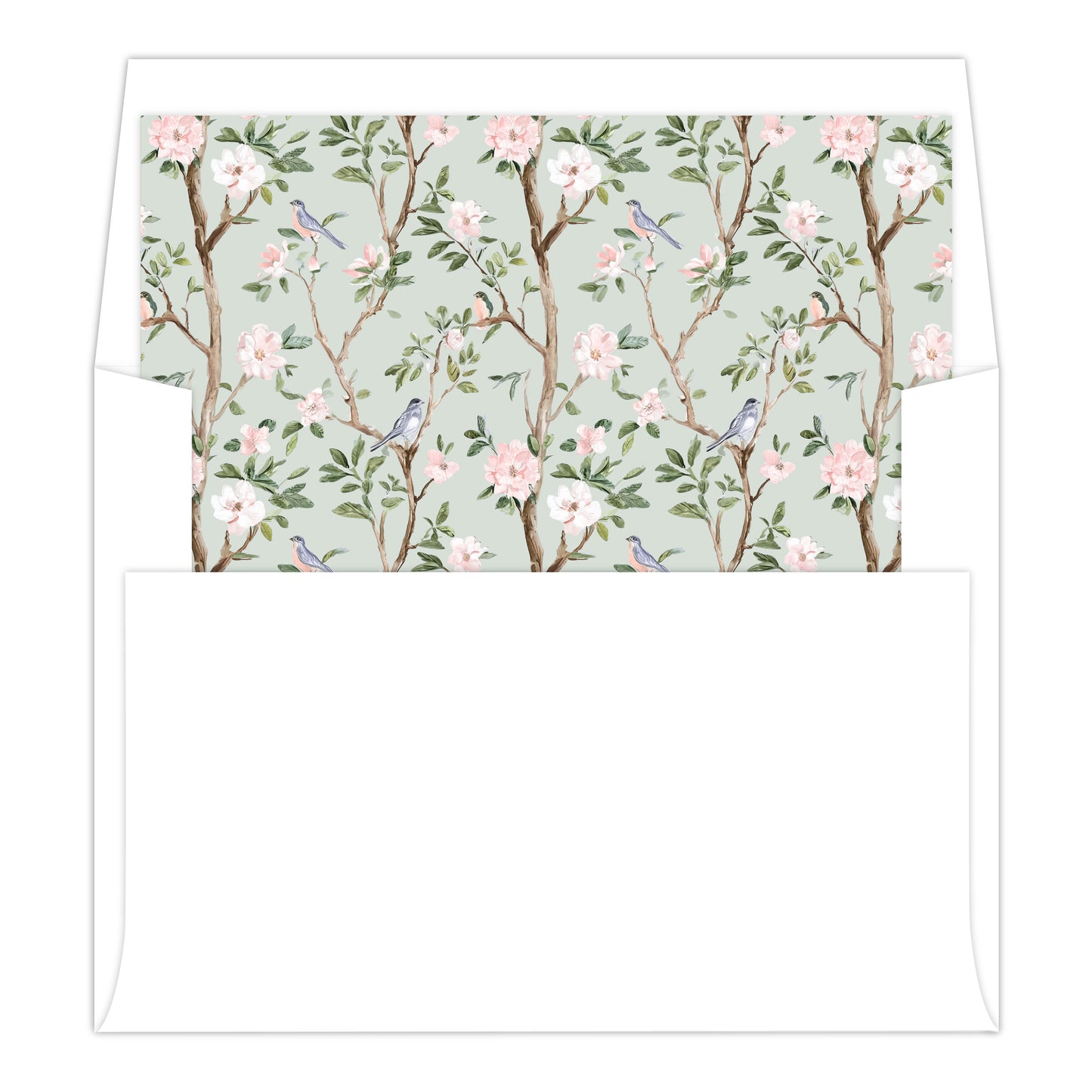 CHINOISERIE BIRDS (GREEN) | BRIDAL SHOWER INVITATIONS