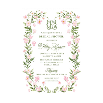 SHELBY'S GARDEN | BABY SHOWER INVITATIONS