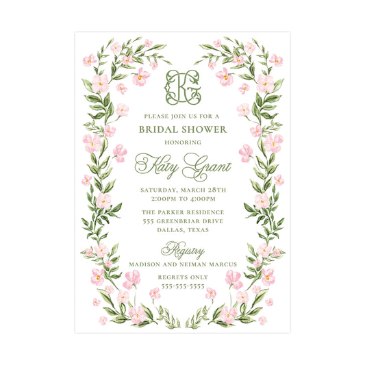 SHELBY'S GARDEN | BABY SHOWER INVITATIONS