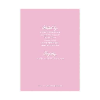 BABY BASSINET (GIRL) | BABY SHOWER INVITATIONS