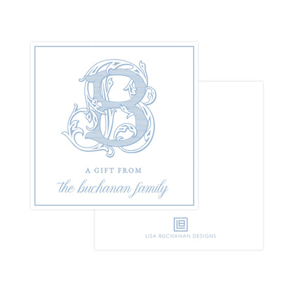 VINTAGE VINE MONOGRAM | GIFT TAGS OR STICKERS