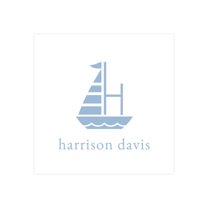 SAILBOAT MONOGRAM | GIFT TAGS OR STICKERS