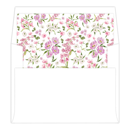 PETALS AND PARTERRE FRAME | BRIDAL SHOWER INVITATIONS