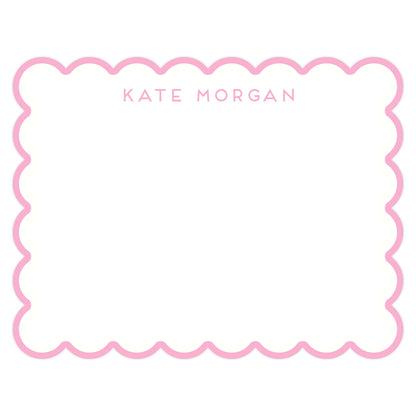 SINGLE SCALLOP BORDER | NOTE CARDS