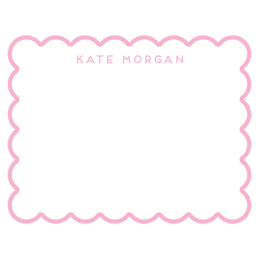 SINGLE SCALLOP BORDER | NOTE CARDS