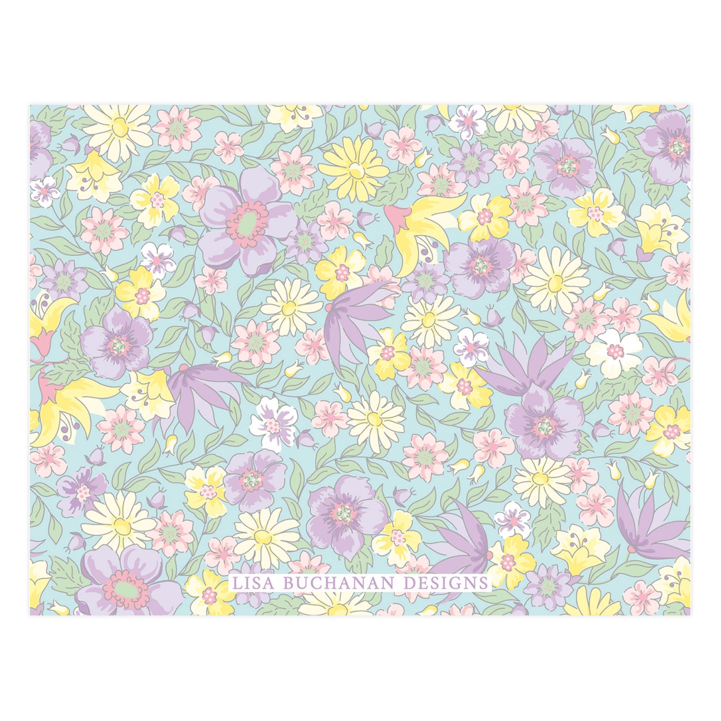 PURPLE FLORAL | NOTE CARDS