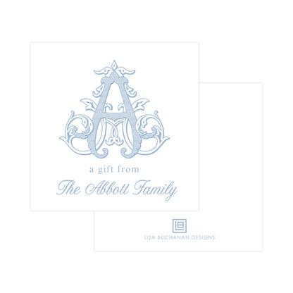 VINTAGE VINE MONOGRAM | GIFT TAG