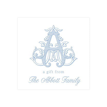 VINTAGE VINE MONOGRAM | GIFT TAG