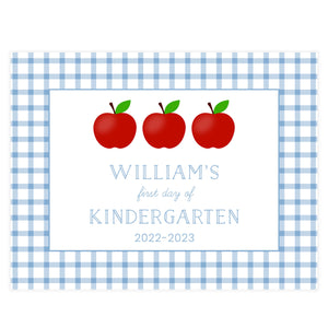 BOY'S APPLE BACK TO SCHOOL | SIGN