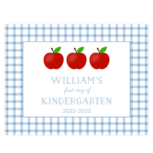 BOY'S APPLE BACK TO SCHOOL | SIGN