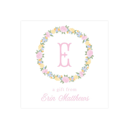 Printable Monogram Gift Tag, Printable Enclosure Card, Monogrammed Gift Tag, Personalized Calling Card, Personalized Enclosure Cards