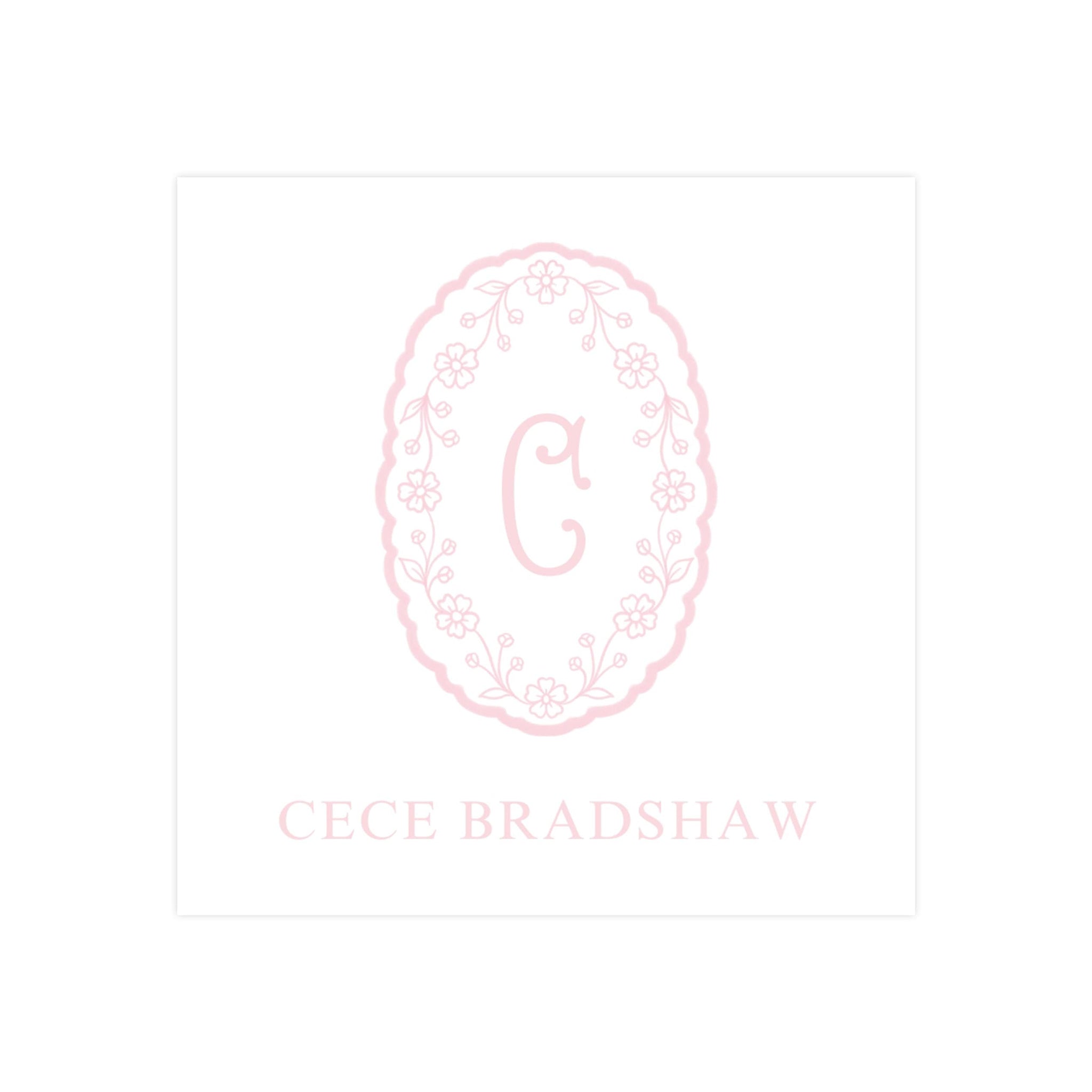 Printable Monogram Gift Tag, Printable Enclosure Card, Monogrammed Gif Lisa Buchanan Designs